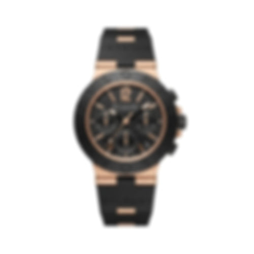 Bvlgari Aluminium Chronograph Black/Rose Gold