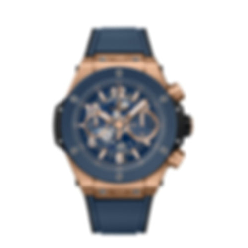 Big Bang Unico Blue Rose Gold Skeleton