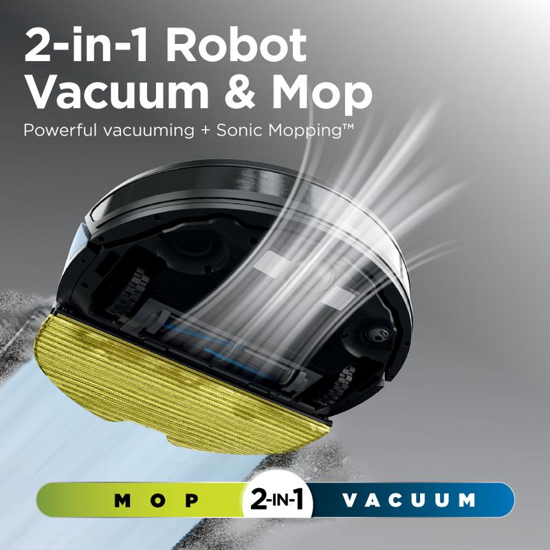 2-in-1 robot vacuum and mop: powerful vacuuming plus Sonic Mopping